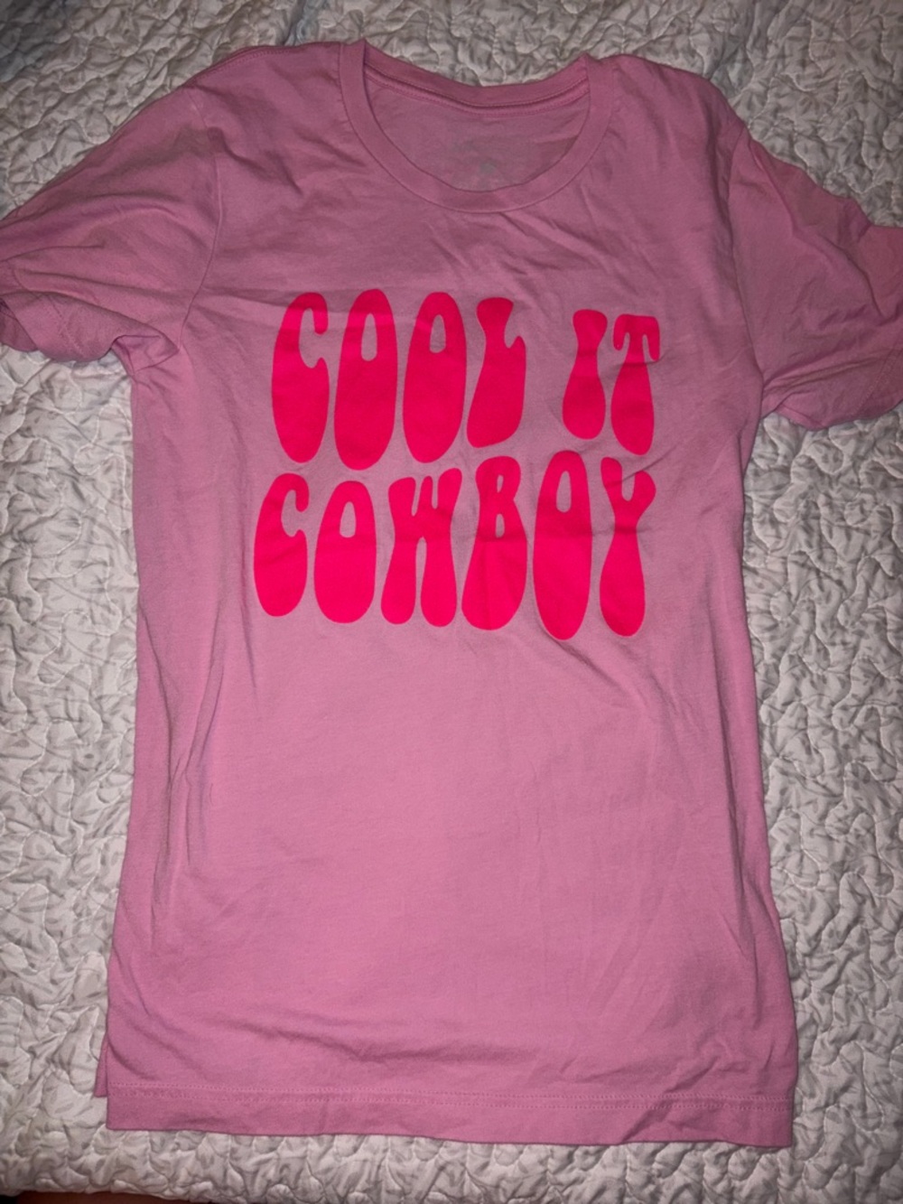 Lulu Mac Pink 'Cool It Cowboy' Graphic Tee
